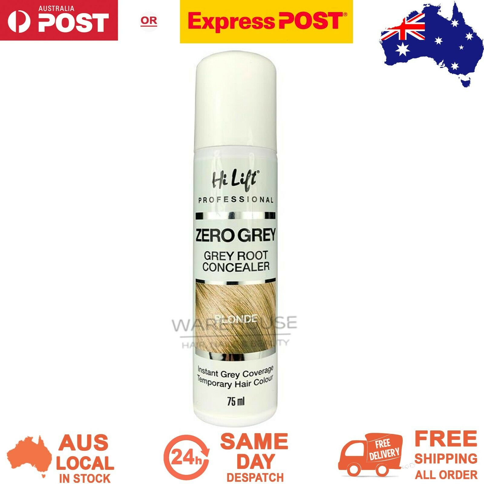 Hi Lift Zero Grey Root Concealer Instant Coverage Temporary Hair Colour 75 ml VZ10469