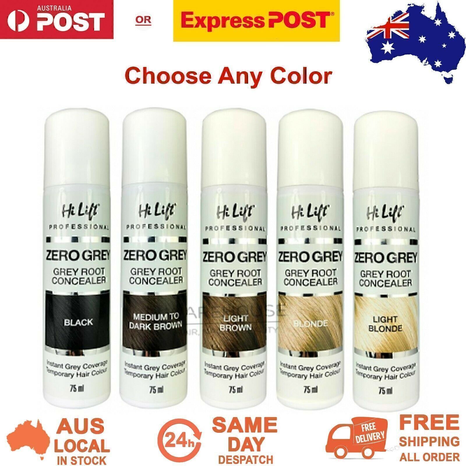 Hi Lift Zero Grey Root Concealer Instant Coverage Temporary Hair Colour