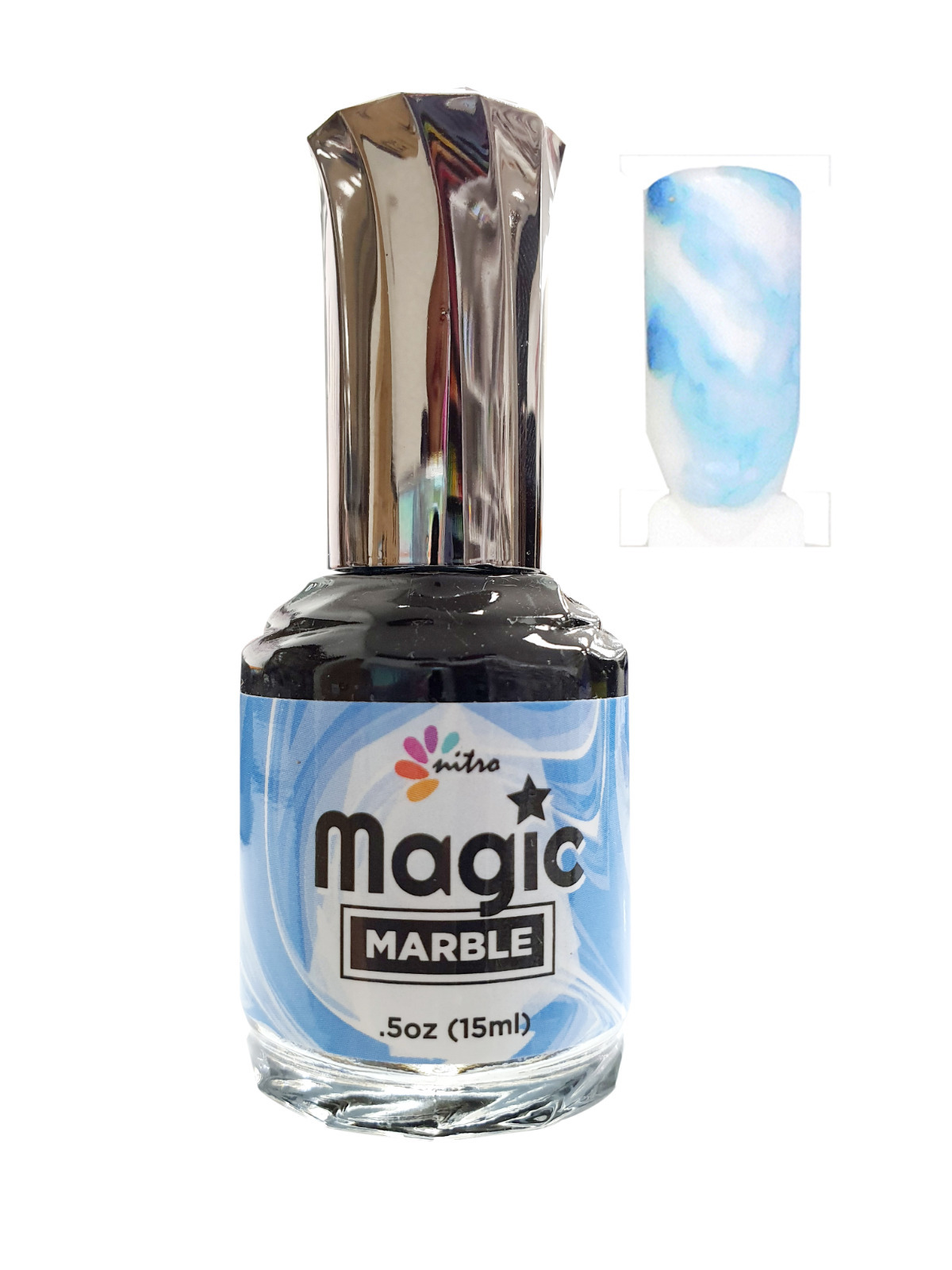 thumbnail 6  - Nitro Magic Nail Polish Marble Ink SNS Pattern Smudge Liquid Gradient Manicure