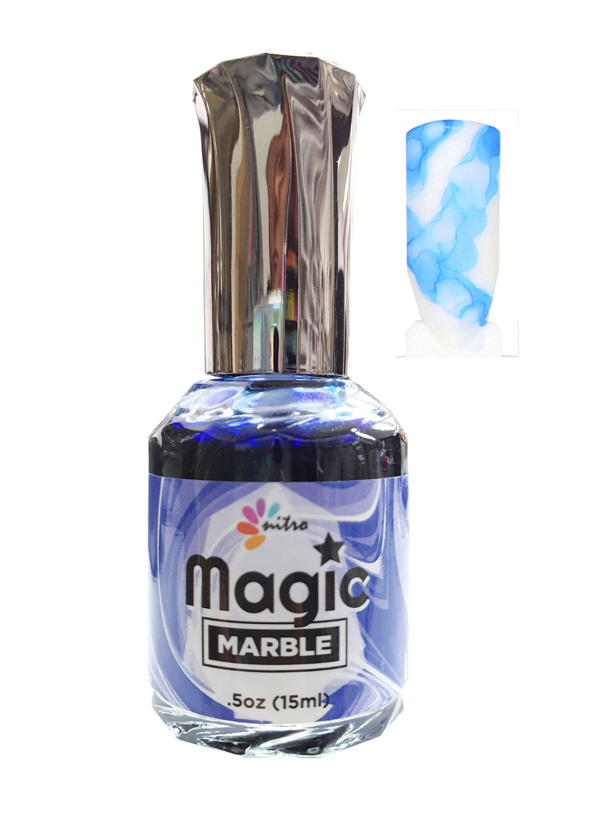 thumbnail 12  - Nitro Magic Nail Polish Marble Ink SNS Pattern Smudge Liquid Gradient Manicure