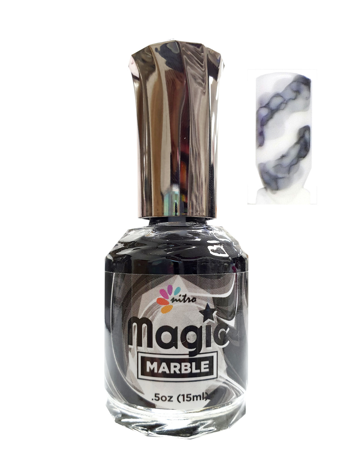 thumbnail 20  - Nitro Magic Nail Polish Marble Ink SNS Pattern Smudge Liquid Gradient Manicure