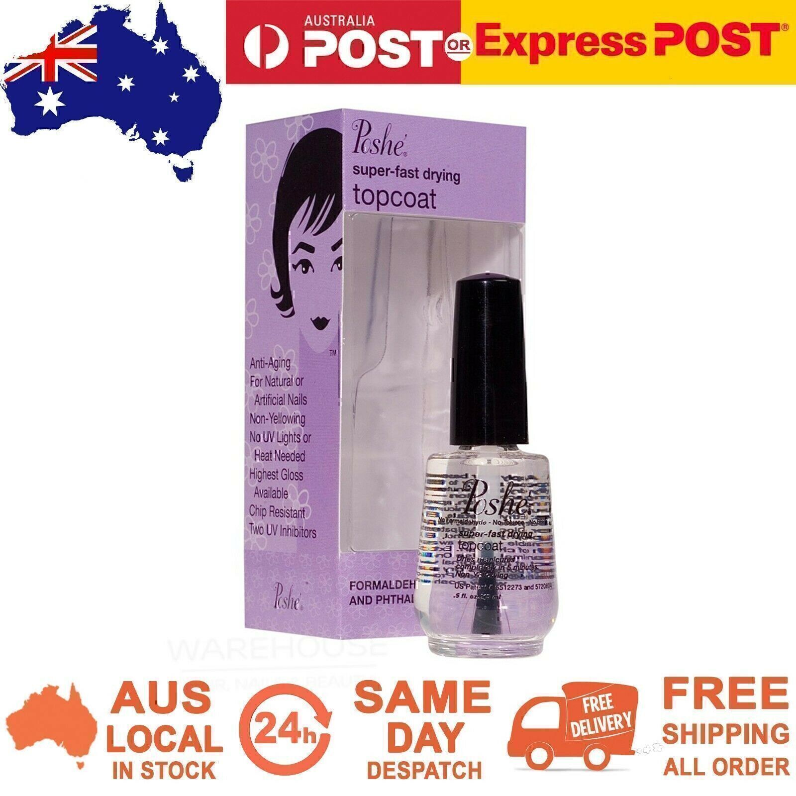 POSHE Super Fast Drying Top Coat 14ml