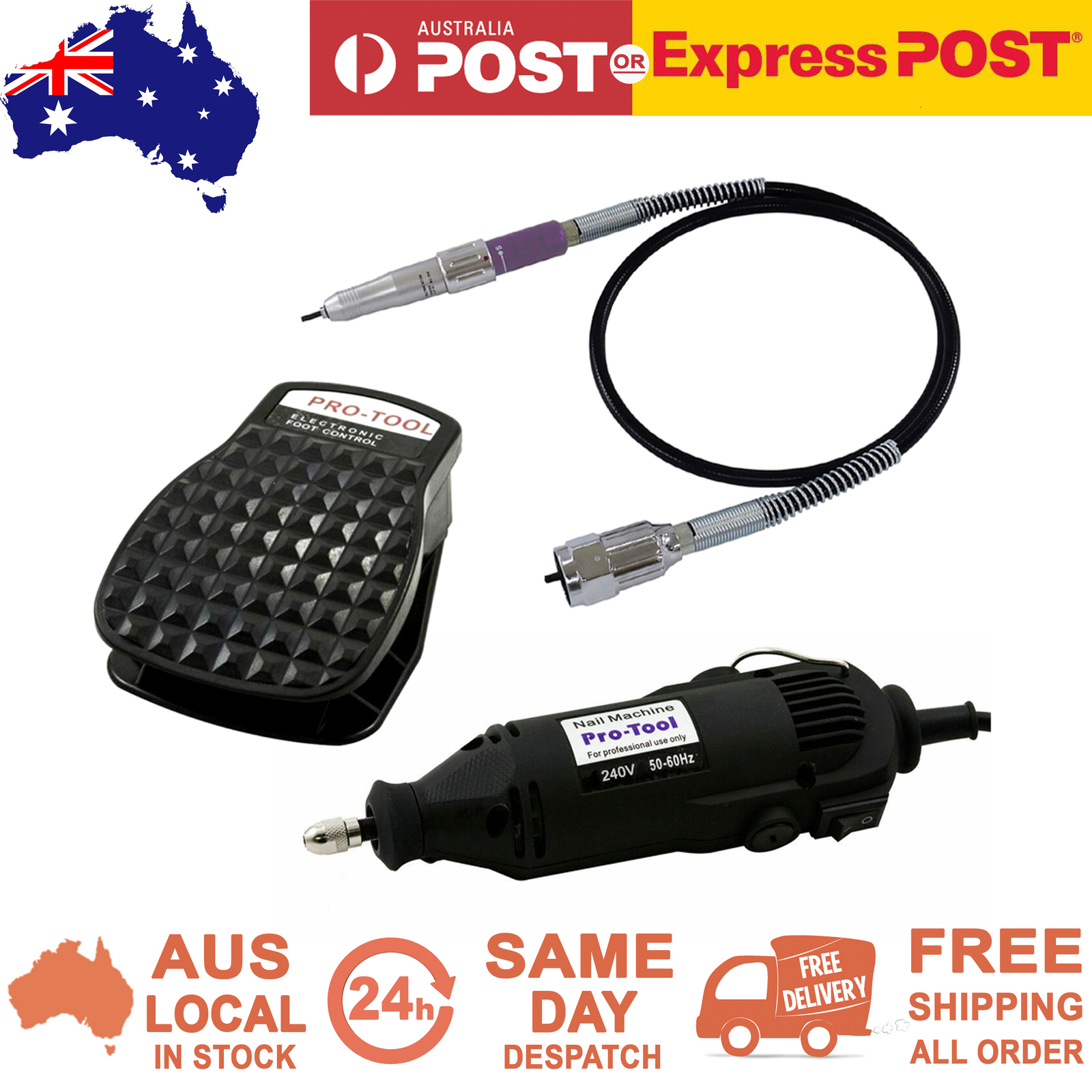 ProTool 2 Way Nail Drill Machine Complete Set