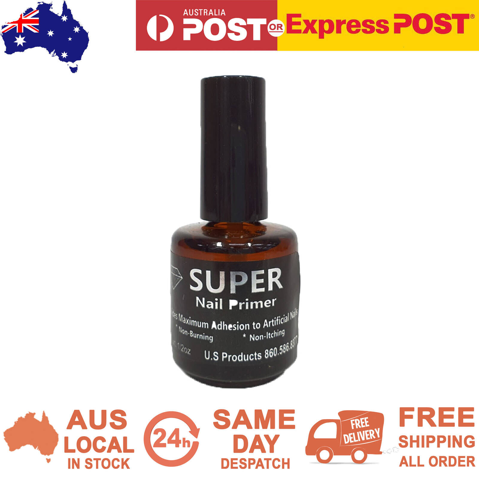 Super Nail Primer Bond Acrylic UV Gel Dehydrator Nail Polish 15ml eBay