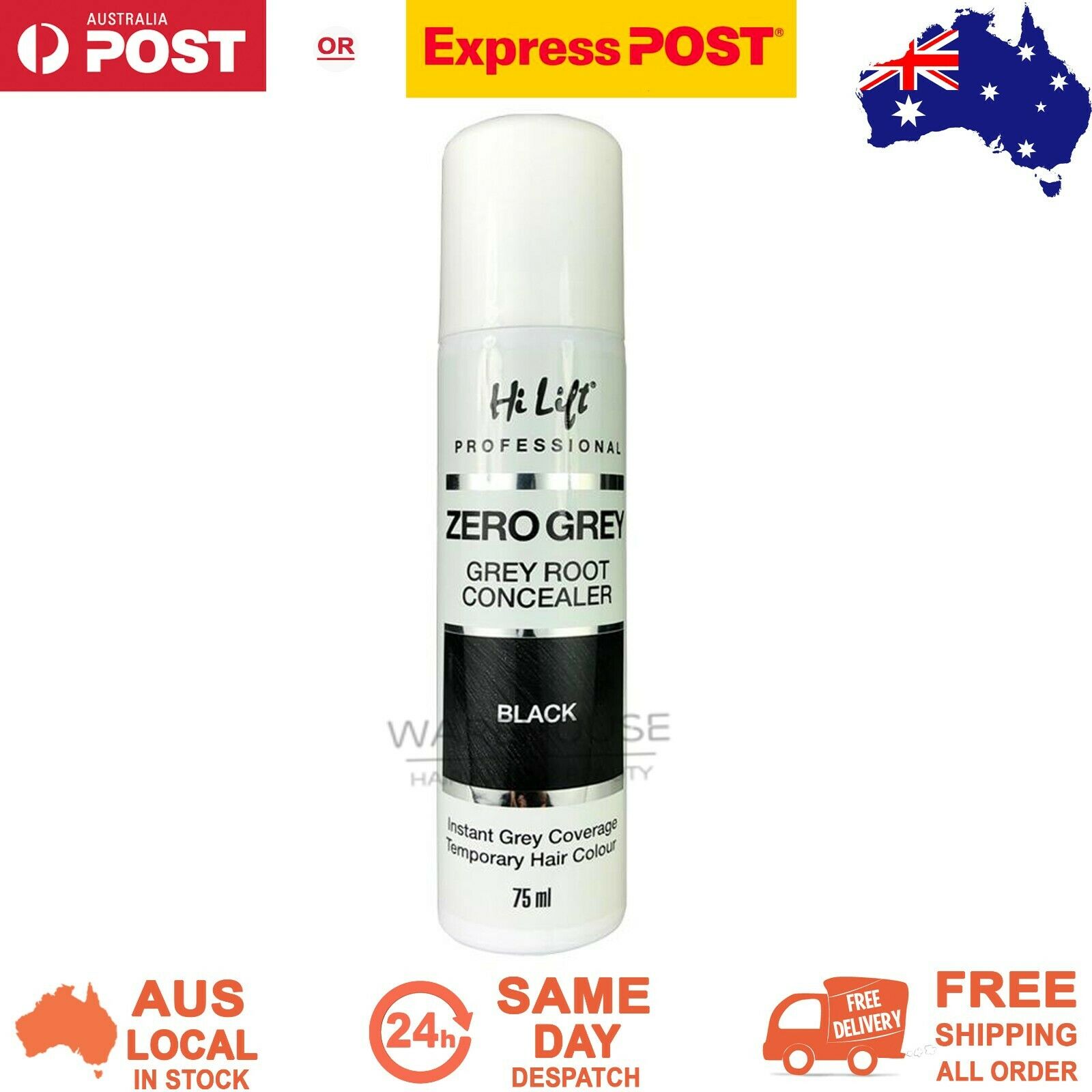 Hi Lift Zero Grey Root Concealer Instant Coverage Temporary Hair Colour 75 ml VZ10469