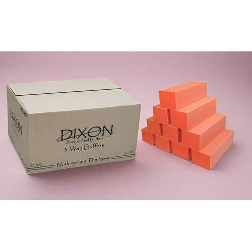 Dixon - Nail Buffer Block 3 Way Orange White 80/100 500pcs