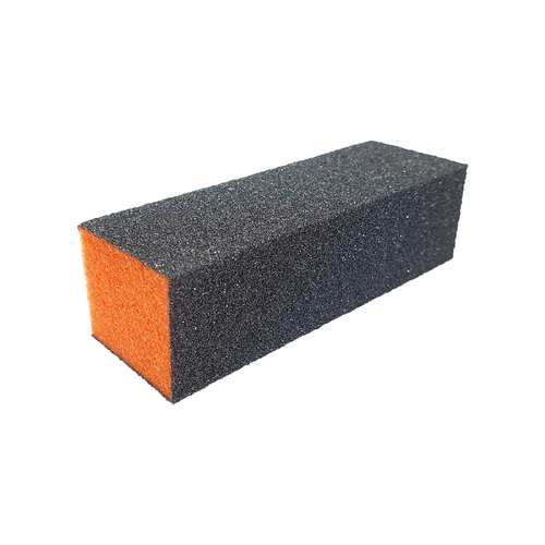 Buffer 3 Way Sanding File Block Orange Black Grit 80/100 1 pc
