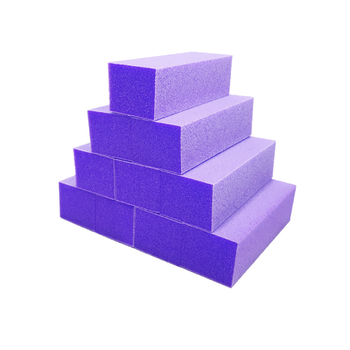 American Buffer 3 Way Sanding File Block Purple White Grit 100/180 500pcs