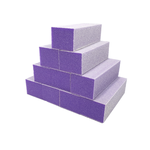 Buffer 3 Way Sanding File Block Purple White Grit 80/100 10 pcs