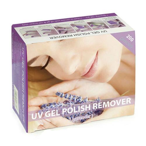 Disposable Gel Polish Remover ACETONE Dip SNS Nails Prep Pad Wraps - Lavender 200pcs
