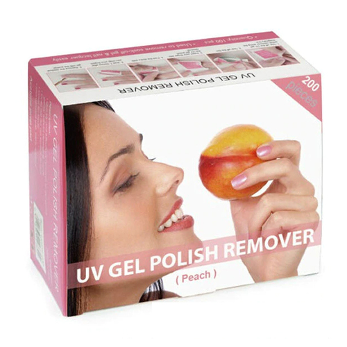 Disposable Gel Polish Remover ACETONE Dip SNS Nails Prep Pad Wraps - Peach 200pcs