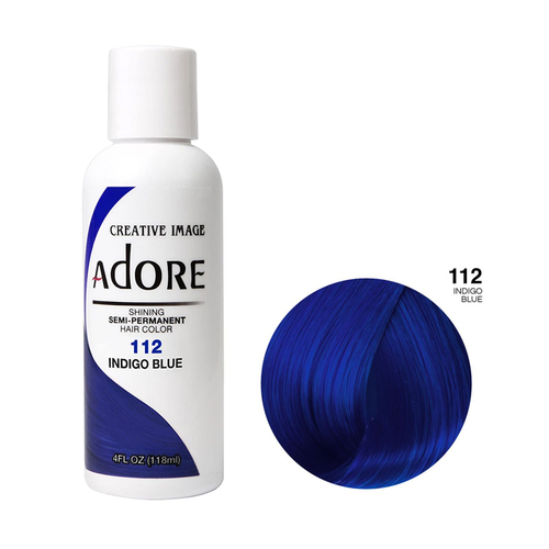 Adore Semi Permanent Hair Colour - 112 Indigo Blue 118ml