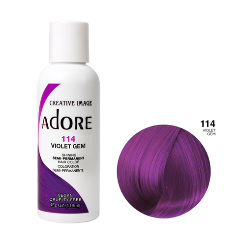 Adore Semi Permanent Hair Colour - 114 Violet Gem 118ml