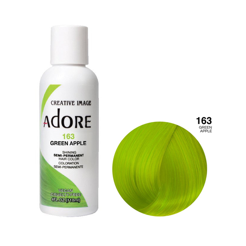 Adore Semi Permanent Hair Colour - 163 Green Apple 118ml