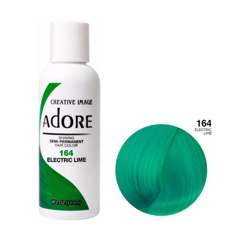 Adore Semi Permanent Hair Colour - 164 Electric Lime 118ml