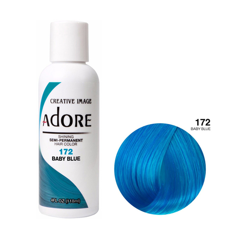 Adore Semi Permanent Hair Colour - 172 Baby Blue 118ml