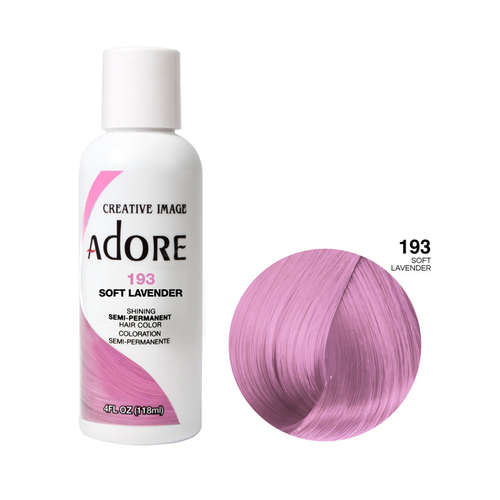 Adore Semi Permanent Hair Colour - 193 Soft Lavender 118ml