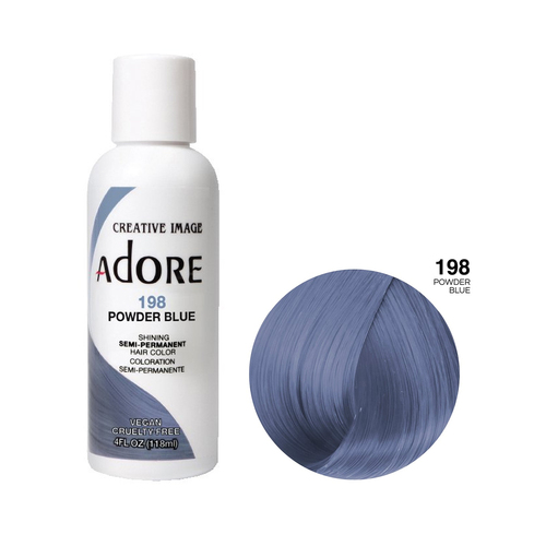 Adore Semi Permanent Hair Colour - 198 Powder Blue 118ml