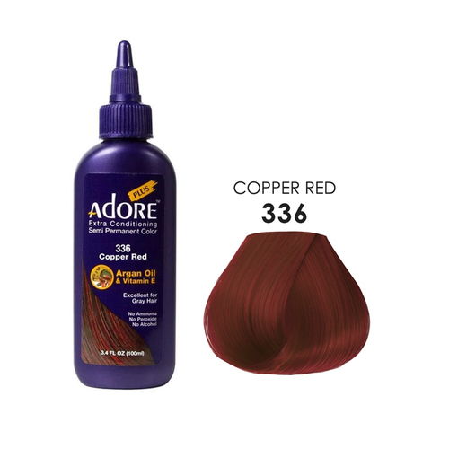 Adore Plus Semi Permanent Hair Colour - 336 Copper Red 100ml