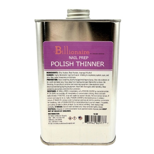 Billionaire - Nail Polish Lacquer Thinner (16 oz)