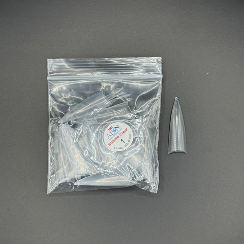 AEON - Stiletto Clear Nail False Tips Extension Refill Size 1 (50pcs)