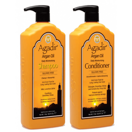 Agadir Argan Oil Daily Hair Moisturizing Shampoo & Conditioner 1 Litre 1 L Duo