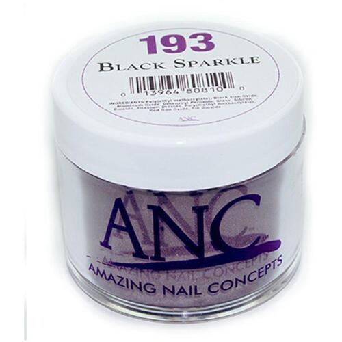 ANC 193 Black Sparkle 28g Dipping Powder