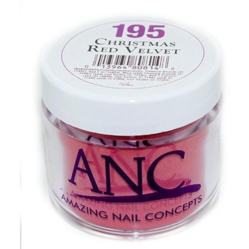 ANC 195 Christmas Red Velvet 28g Dipping Powder