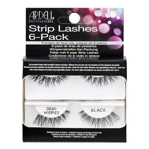 ARDELL - Strip Lashes 6 Pack - Demi Wispies Black Lash Eyelash Extension