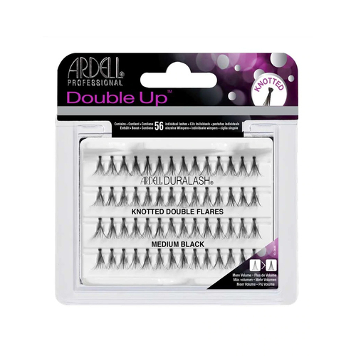 ARDELL - Double Up - Knotted Double Flares - Medium Black Lashes