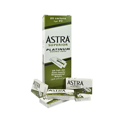 Astra - Superior Platinum Razor Blades Double Edge 100 pcs