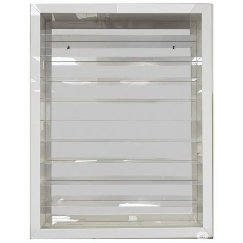 Wall Acrylic Rack - Powder 120pcs White (2oz) LED