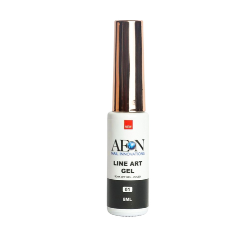 AEON - Nail Line Art UV LED Gel Polish - 01 Black 8ml