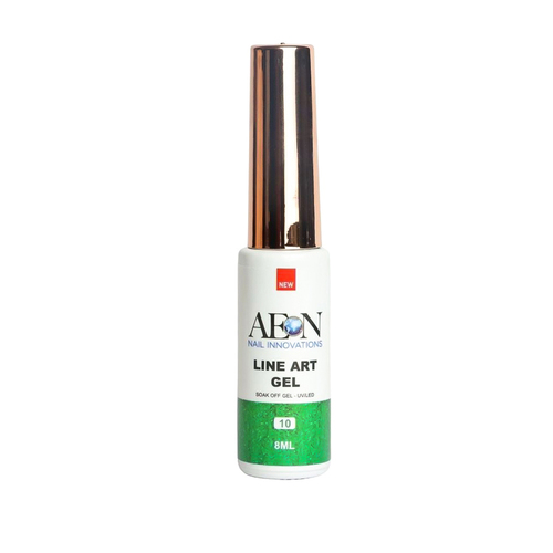 AEON - Nail Line Art UV LED Gel Polish - 10 Green Glitter 8ml