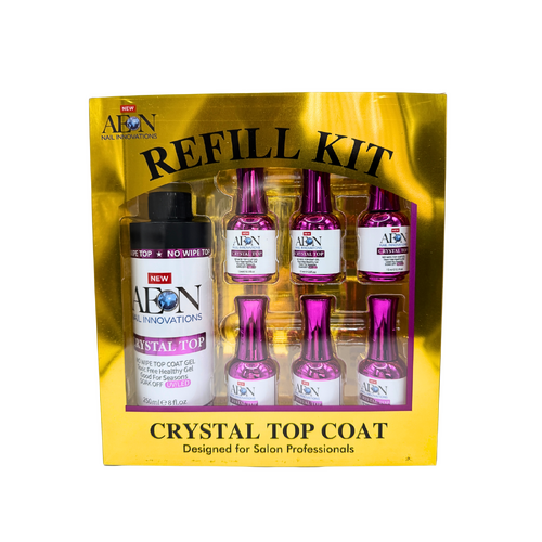 AEON - Crystal No Wipe Gel Polish Top Refill 8oz 250ml