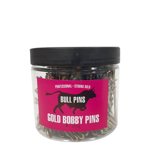 Bull Pins - Bobby Pins Gold 2" 250g