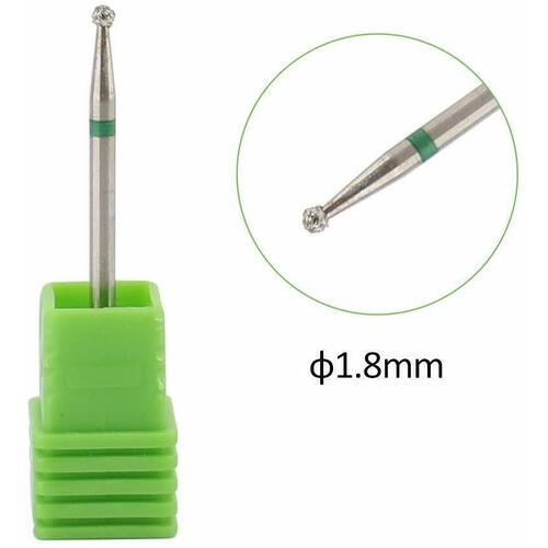 Manicure Ball Diamond Shape Nail Drill Bit Rotary Burr Cuticle Clean & Care Tool