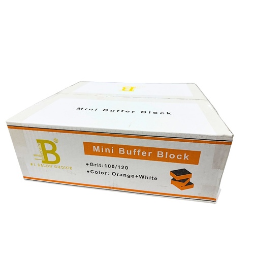 Billionaire - Nail Buffer Block Mini 2 Way Orange Black 100/120 1500pcs