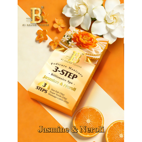 Billionaire Spa Nail Pedicure Kit 3 Steps - Jasmine & Neroli