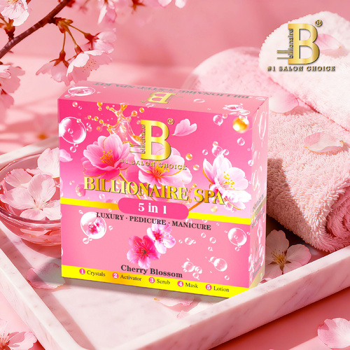 Billionaire - Nail Luxury Pedicure Kit 5 Steps - Cherry Blossom
