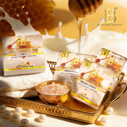 Billionaire - Nail Luxury Pedicure Kit 5 Steps - Milk & Honey Pearl