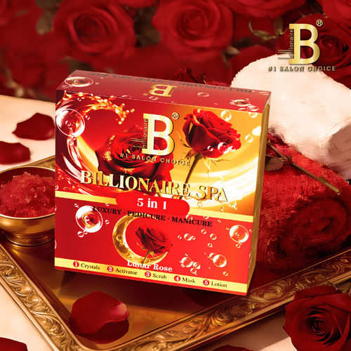 Billionaire - Nail Luxury Pedicure Kit 5 Steps - Lunar Rose