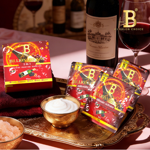 Billionaire - Nail Luxury Pedicure Kit 5 Steps - Wine