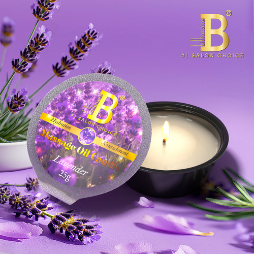Billionaire Candle Massage Oil Nail Deluxe Pedicure Spa 25g - Lavender