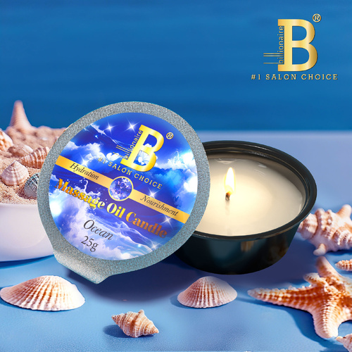 Billionaire Candle Massage Oil Nail Deluxe Pedicure Spa 25g - Ocean