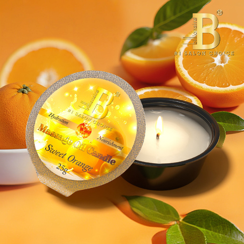 Billionaire Candle Massage Oil Nail Deluxe Pedicure Spa 25g - Sweet Orange
