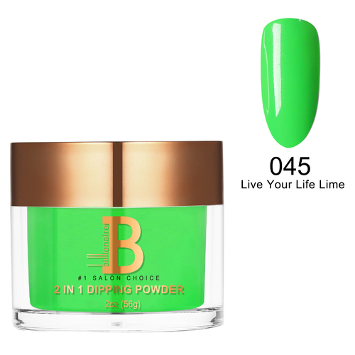 Billionaire Dip/Acrylic Powder - 045 Live Your Life Lime 56g