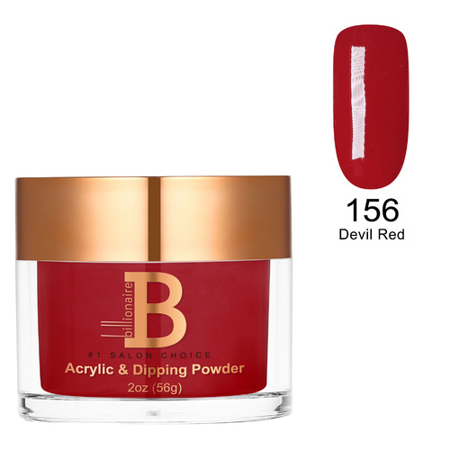 Billionaire Dip/Acrylic Powder - 156 Devil Red 56g