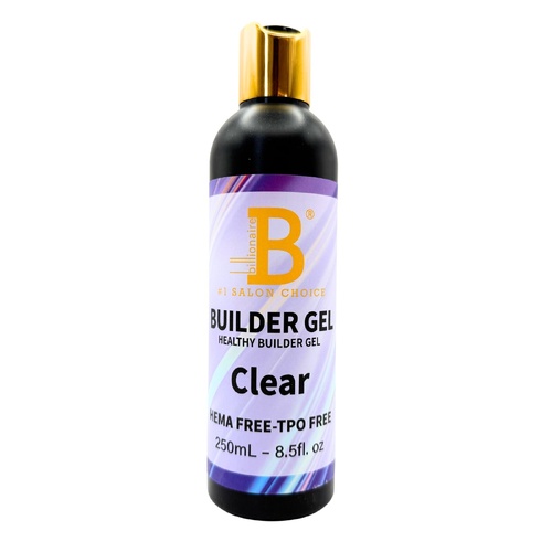 Billionaire BIAB Builder Gel Brush-On Soak Off Refill - 01 Clear 250ml