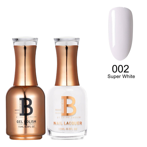 Billionaire Gel & Lacquer Duo - 002 Super White 15ml